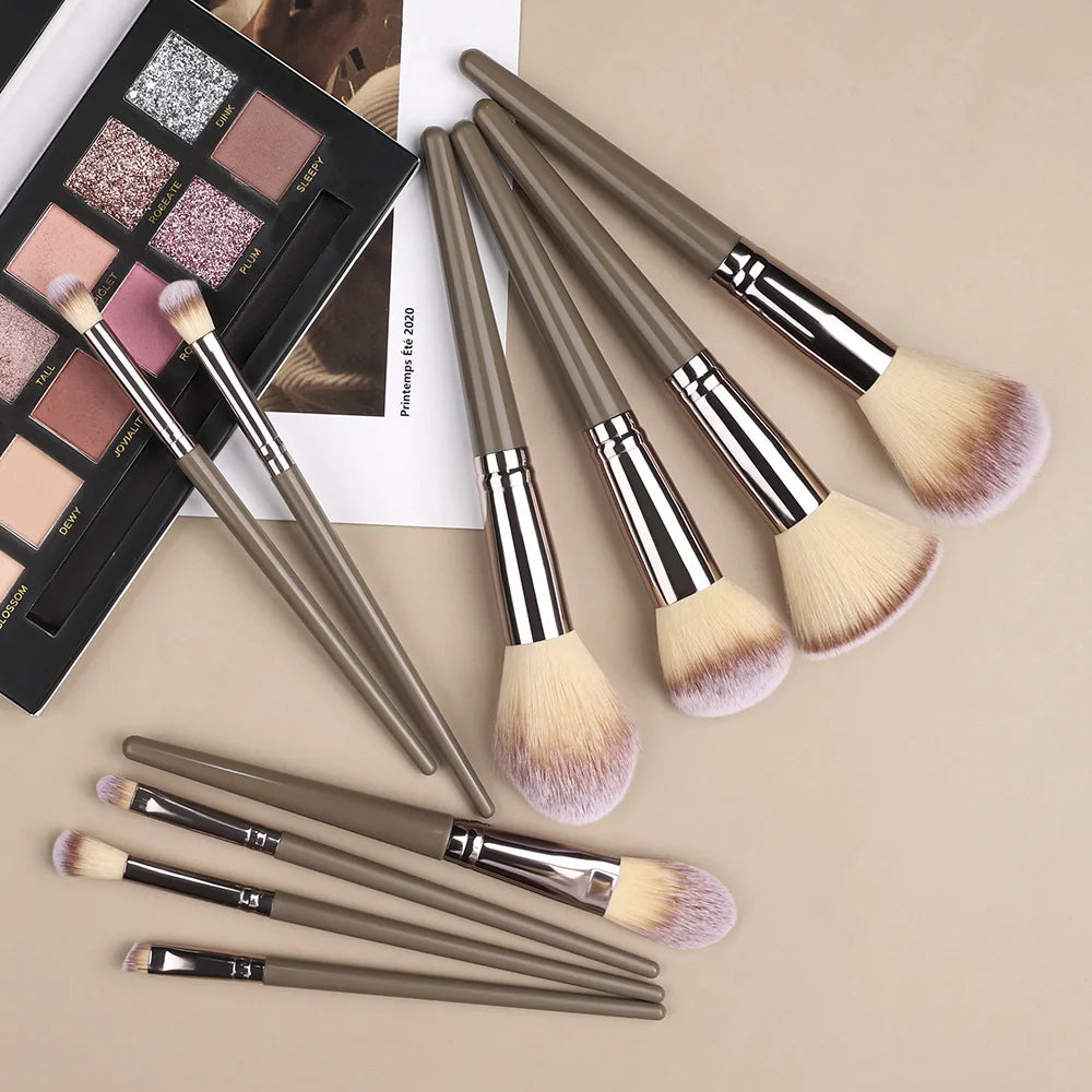 RUNTOIN 3-20Pc Makeup Brush Set | Blush, Foundation & Eyeshadow