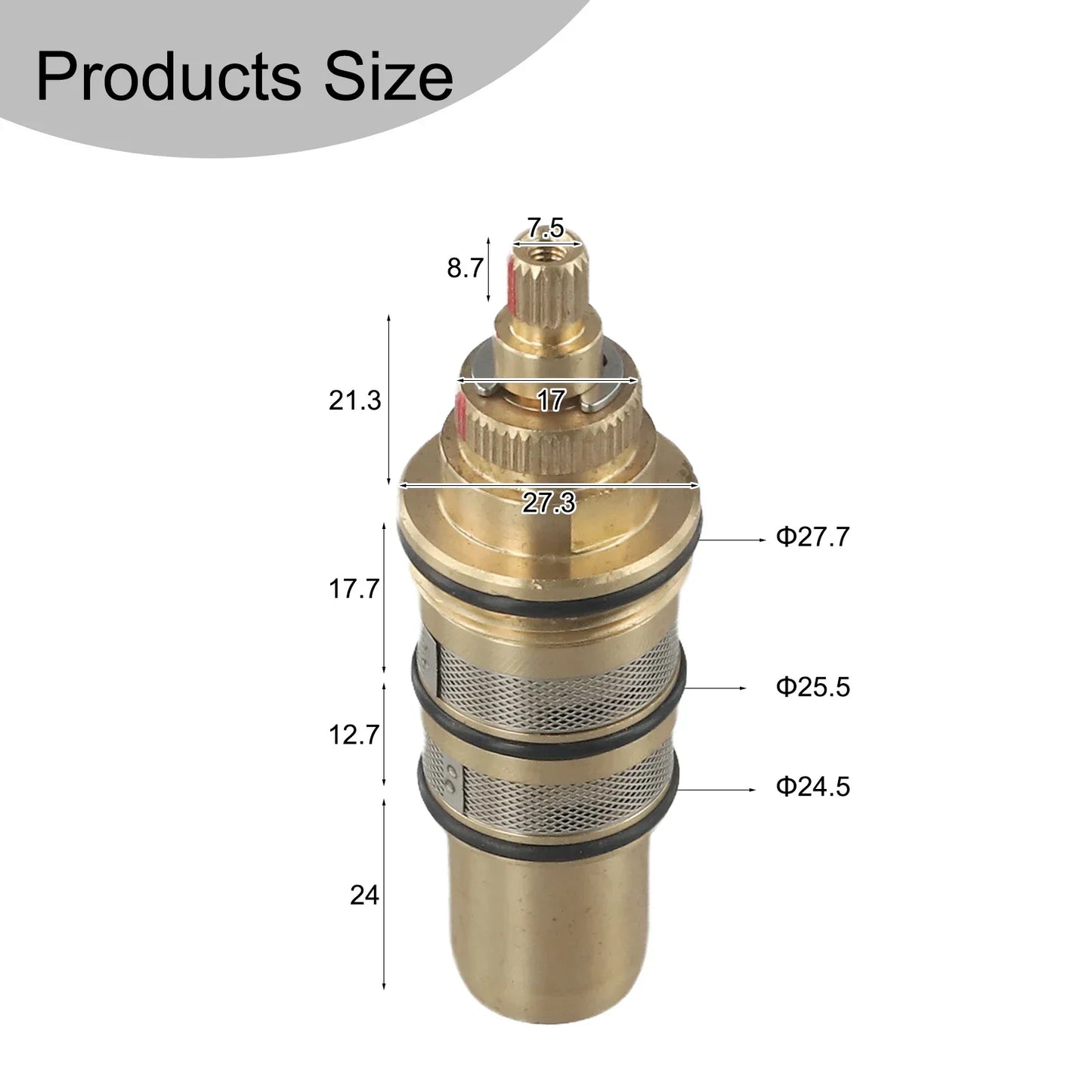 Brass Thermostatic Cartridge – Shower Bar Mixing Valve Replacement