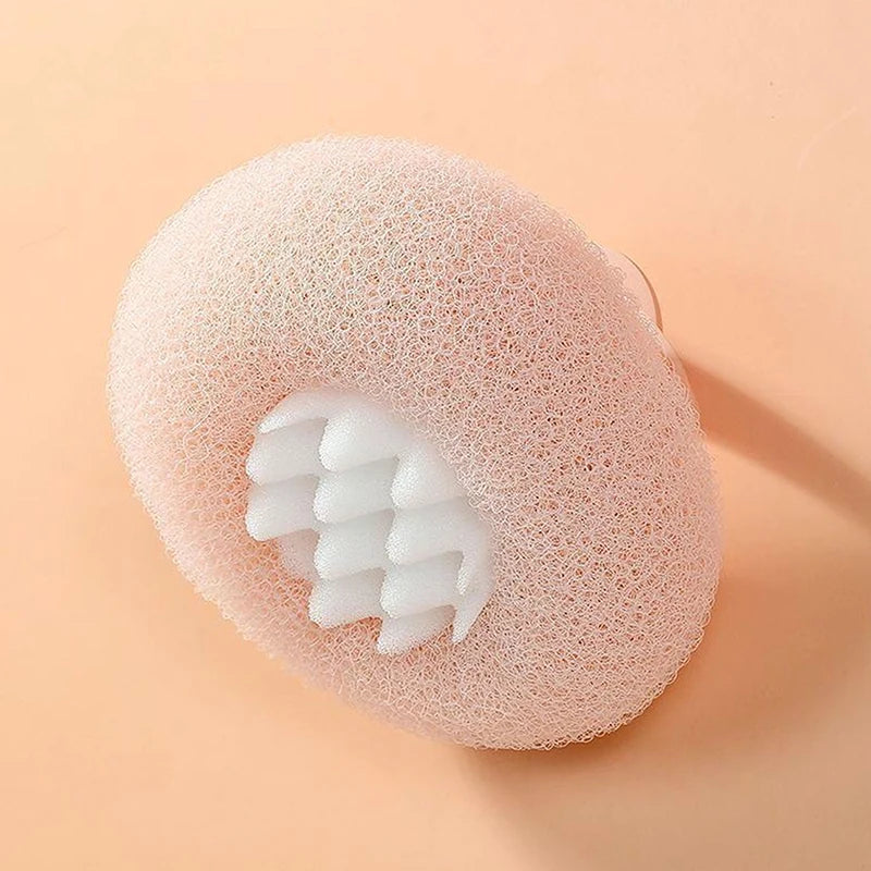 Sunflower Bath Ball Shower Sponge with Suction Cup & Handle