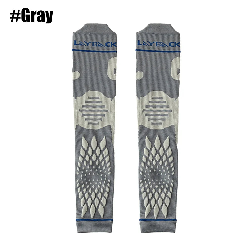 WEFITON 1Pair Calf Compression Sleeves for Men and Women - Leg Compression Sleeve - Footless Compression Socks for Runner Sports Peaceful Pleasures Health and Wellness Gray-1Pair