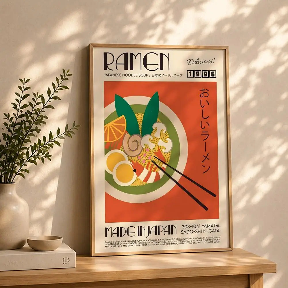 Korean Traditional Food Wall Poster – HD Self-Adhesive & Waterproof Wall Art Poster Peaceful Pleasures Health and Wellness