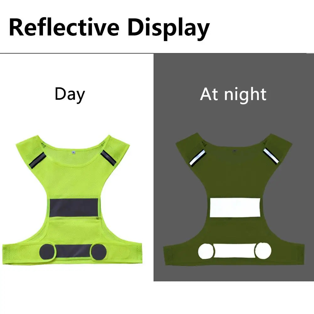 High Visibility Reflective Safety Vest – Lightweight & Adjustable