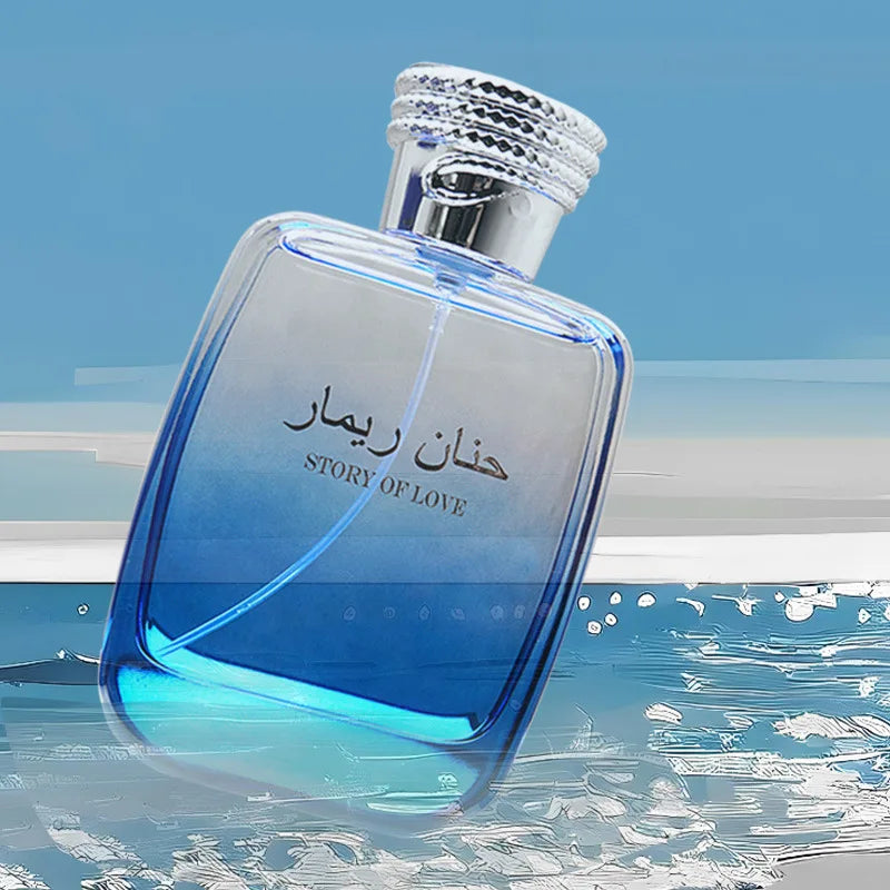 Arabic Brand Fragrant Fruit Lemon Jasmine Woody Charm Cologne Perfume Long-lasting Business Men's Daily Neutral Fragrance Spray Peaceful Pleasures Health and Wellness