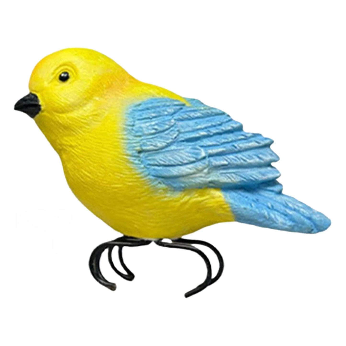 Artificial Bird Decorations Weather Garden Bird Statues Indoor & Outdoor Use Unique Gift for Women Mom Friends Peaceful Pleasures Health and Wellness Blue 8.5x7.2cm