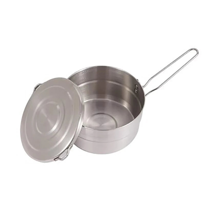 304 Stainless Steel Camping Bento Pot | Portable Outdoor Cookware