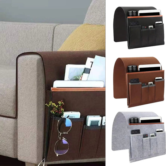Non-Slip Sofa Armrest Organizer – 5-Pocket Storage Pouch Sofa Armrest Organizer Peaceful Pleasures Health and Wellness
