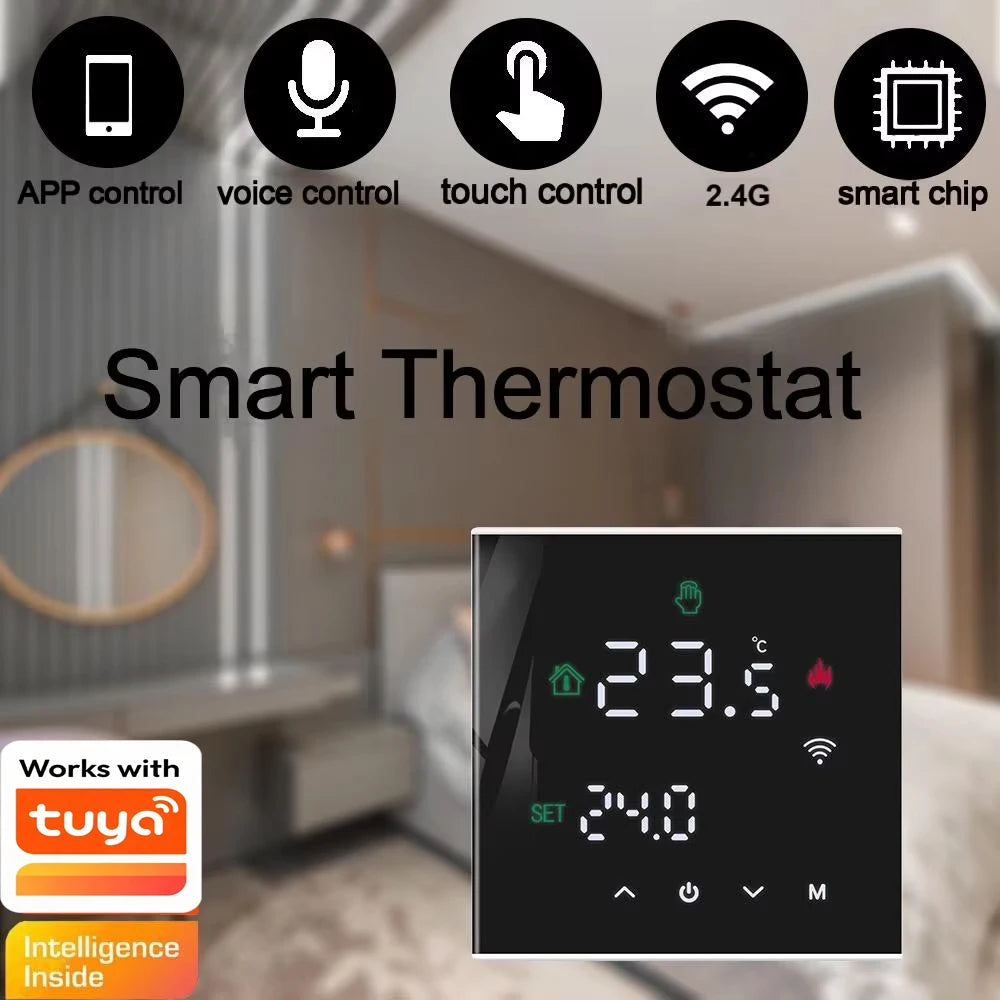 Tuya Thermoregulator WIFI Warm Water Floor Heating Thermostat Electric Heating Temperature Controller For Google Home Alexa Peaceful Pleasures Health and Wellness