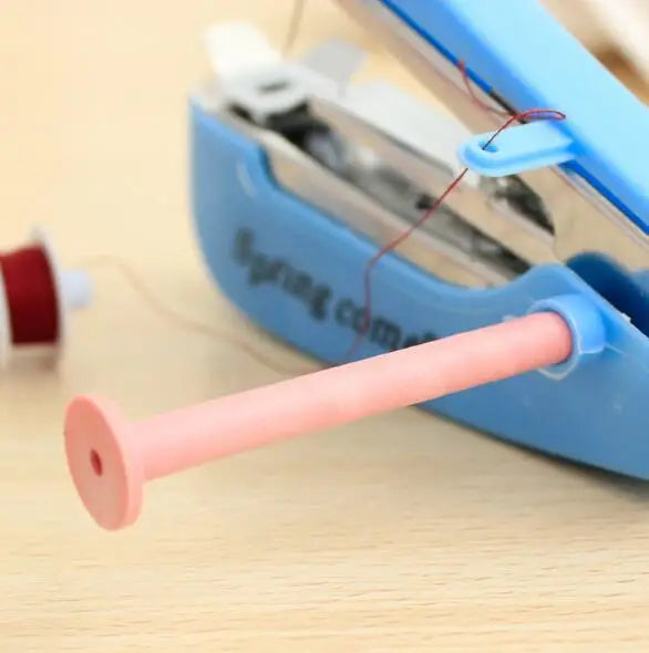 4 Colors 1pc Portable Mini Manual Sewing Machine Simple Operation Sewing Tools Sewing Cloth Fabric Handy Needlework Tool DC05 Peaceful Pleasures Health and Wellness