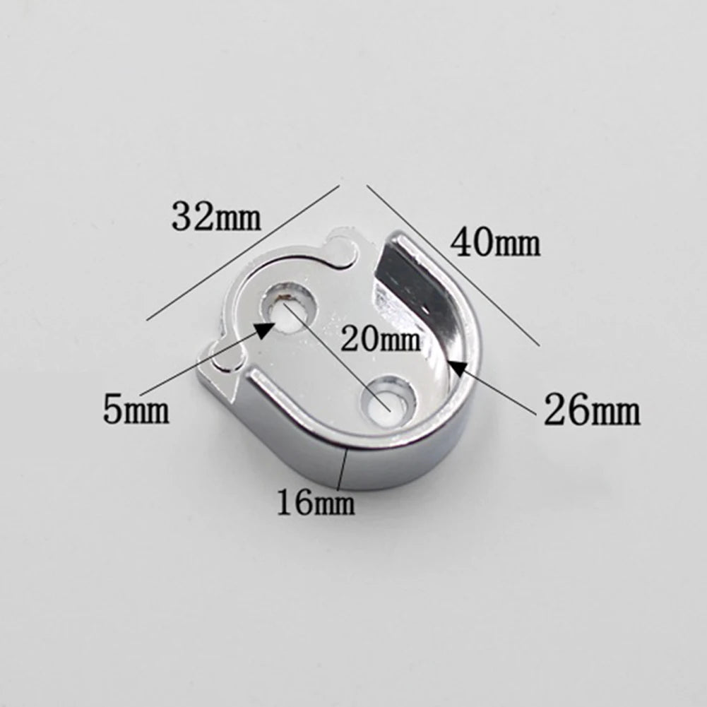 Wardrobe Bracket Heavy Duty Rod Socket Flange Holder Closet End