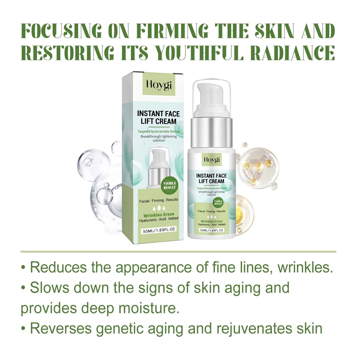 Hyaluronic Acid Face Cream – Firming, Brightening & Hydrating