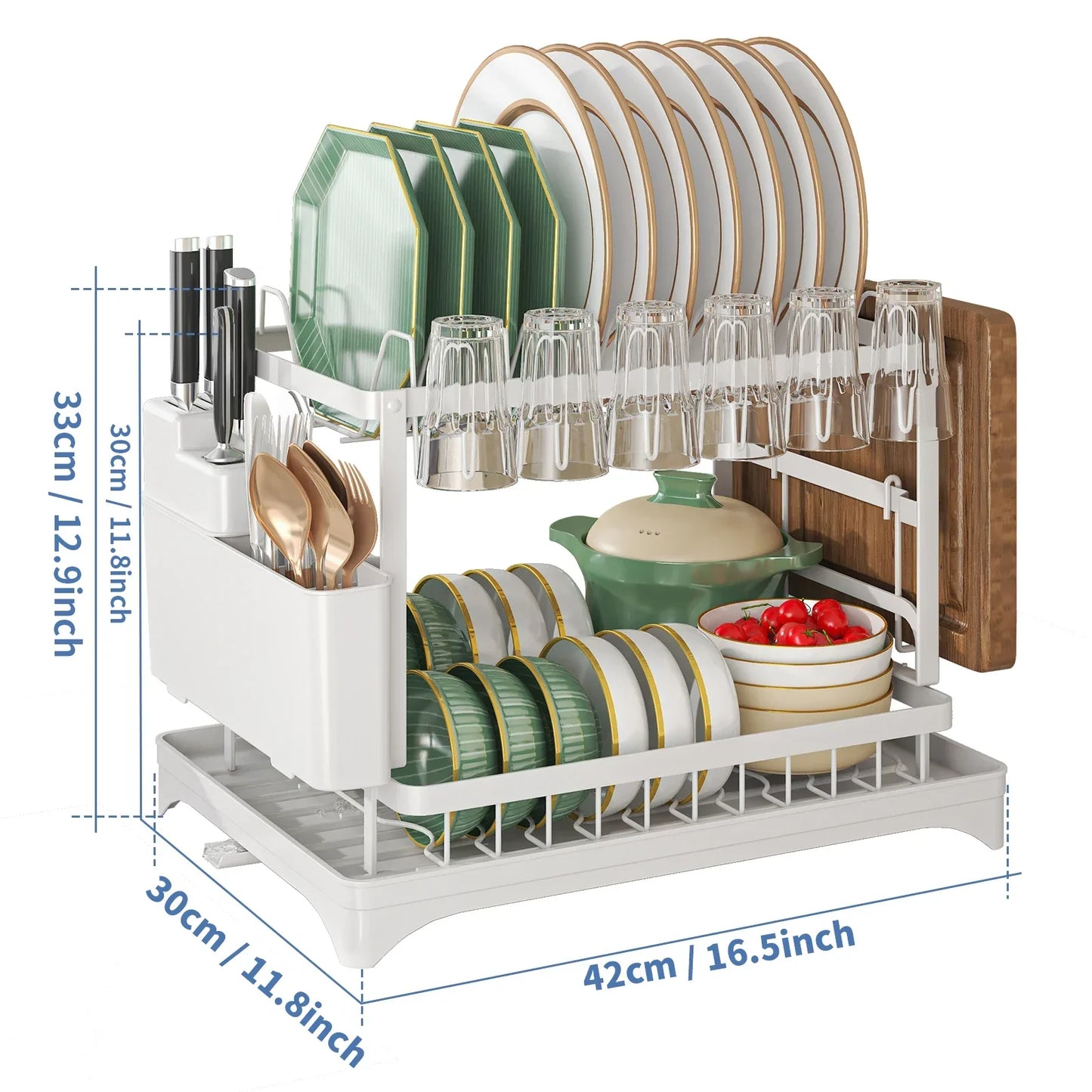 Stainless Steel Dish Rack – Hygienic Space-Saving Kitchen Organizer