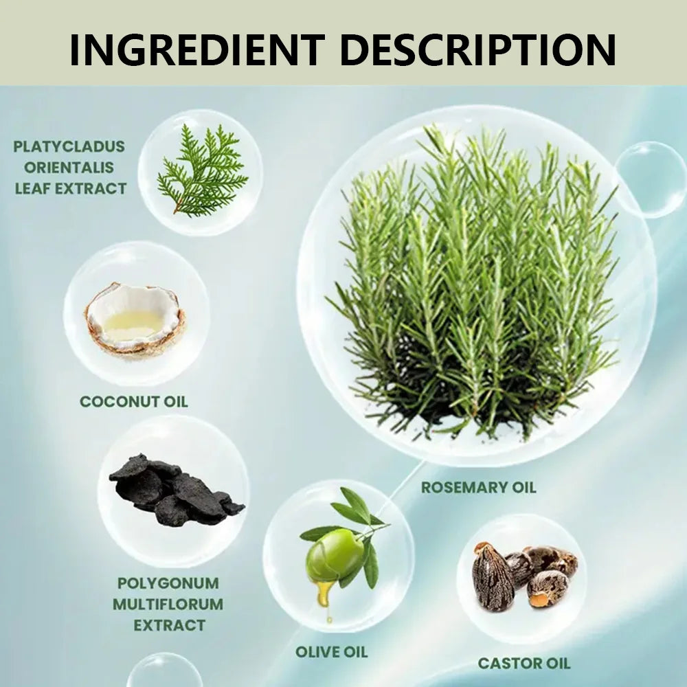 Rosemary Mint Scalp Hair Strengthening Oil,Deep Hydration,Repairs Damage，Enhances Shine，Promotes Growth，Smooths & Detangles Peaceful Pleasures Health and Wellness