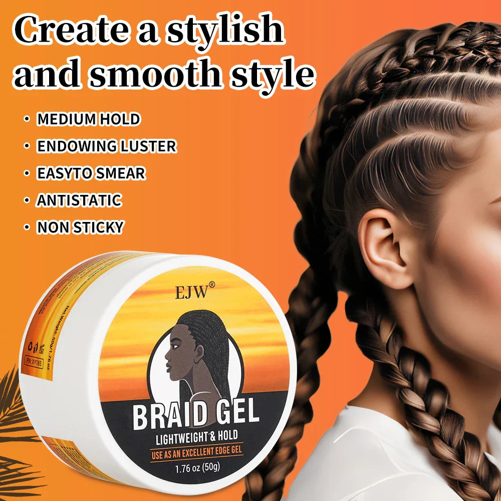 EJW Hair Braid Gel & Styling Wax – Edge Control & Curl Define