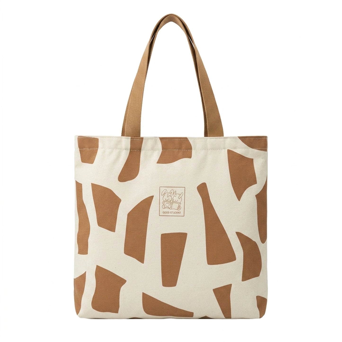 Canvas Shoulder Bag For Women Large Capacity School Books Bag Durable Waterproof Design Peaceful Pleasures Health and Wellness Khaki strap