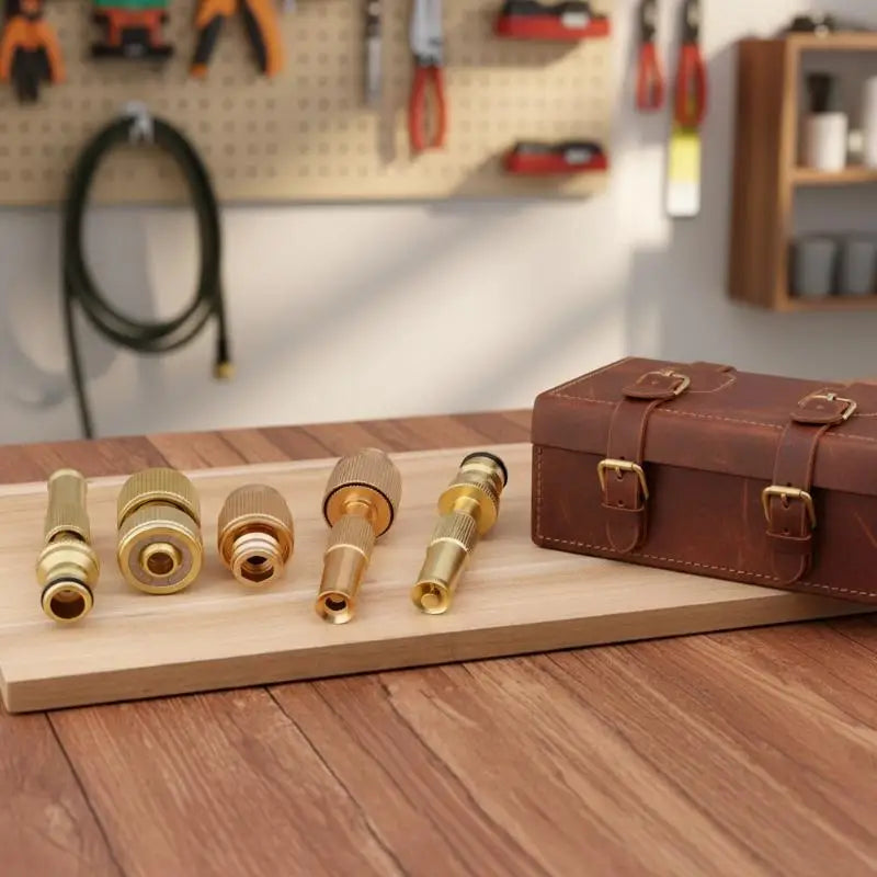 Brass High-Pressure Water Spray Nozzle | Quick Connector