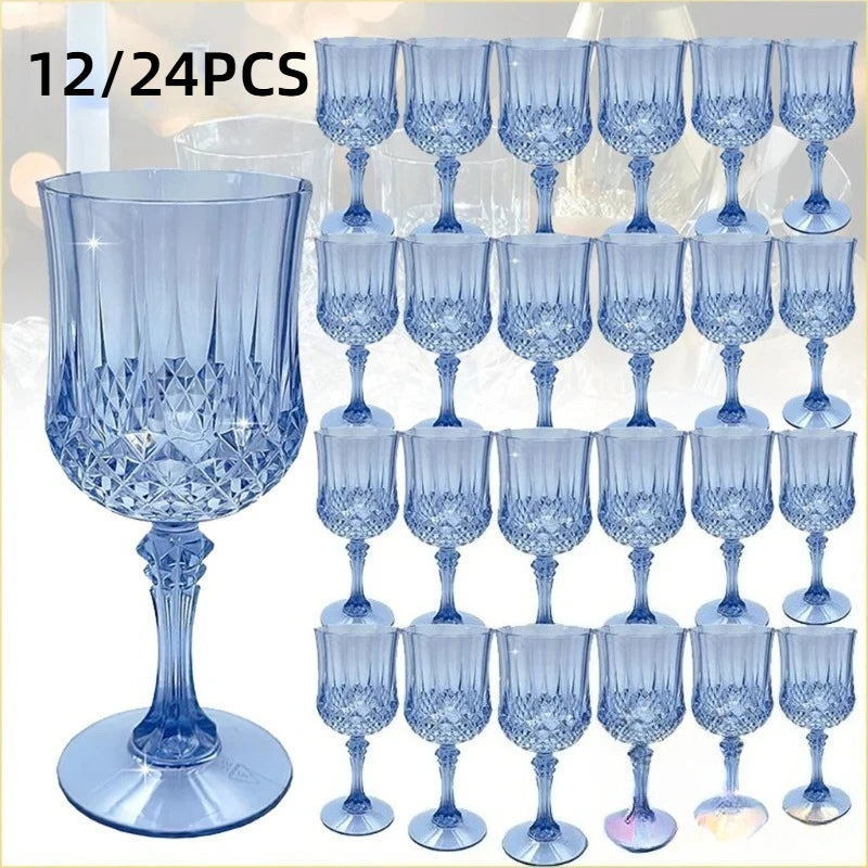 Shatterproof Plastic Champagne Flutes 12/24 Pack – Reusable
