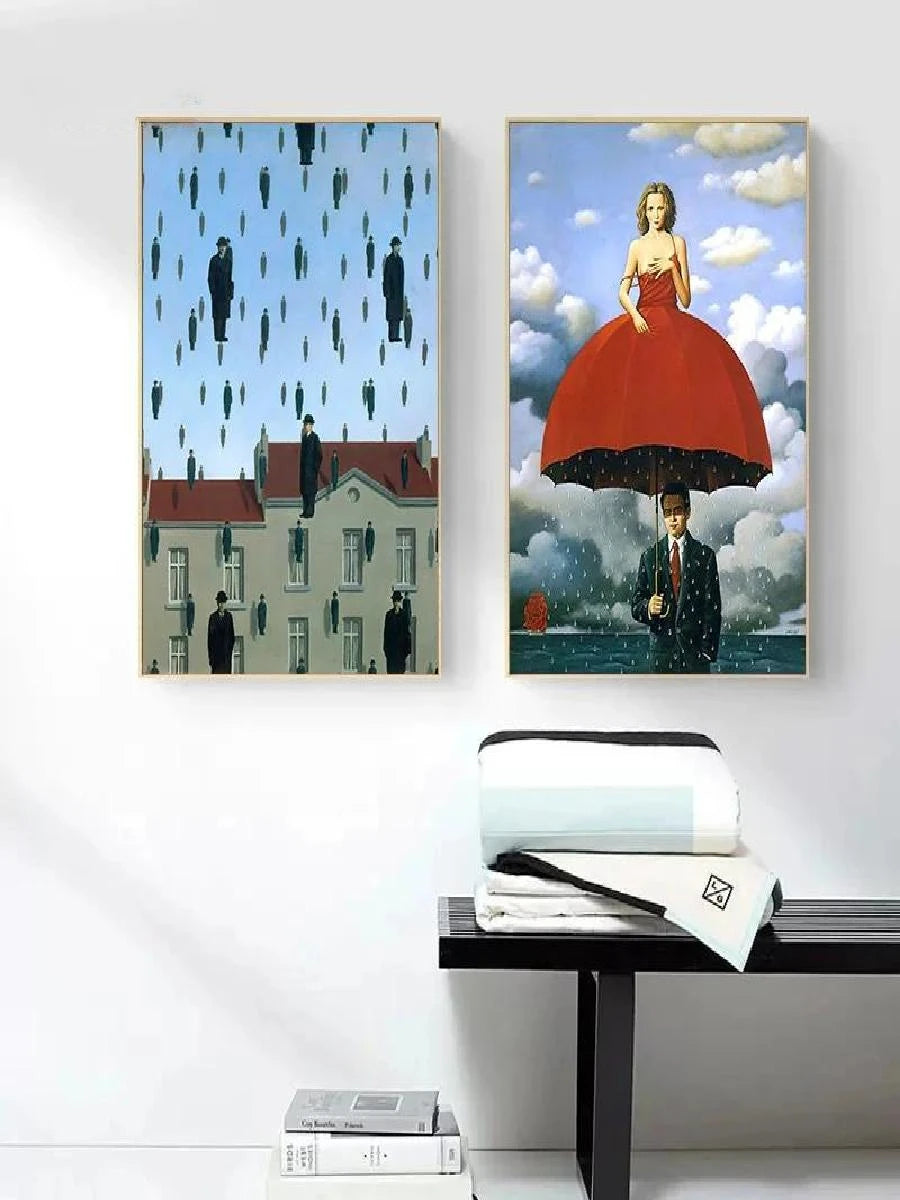Modern Surrealist Canvas Wall Art Print | Unframed Poster