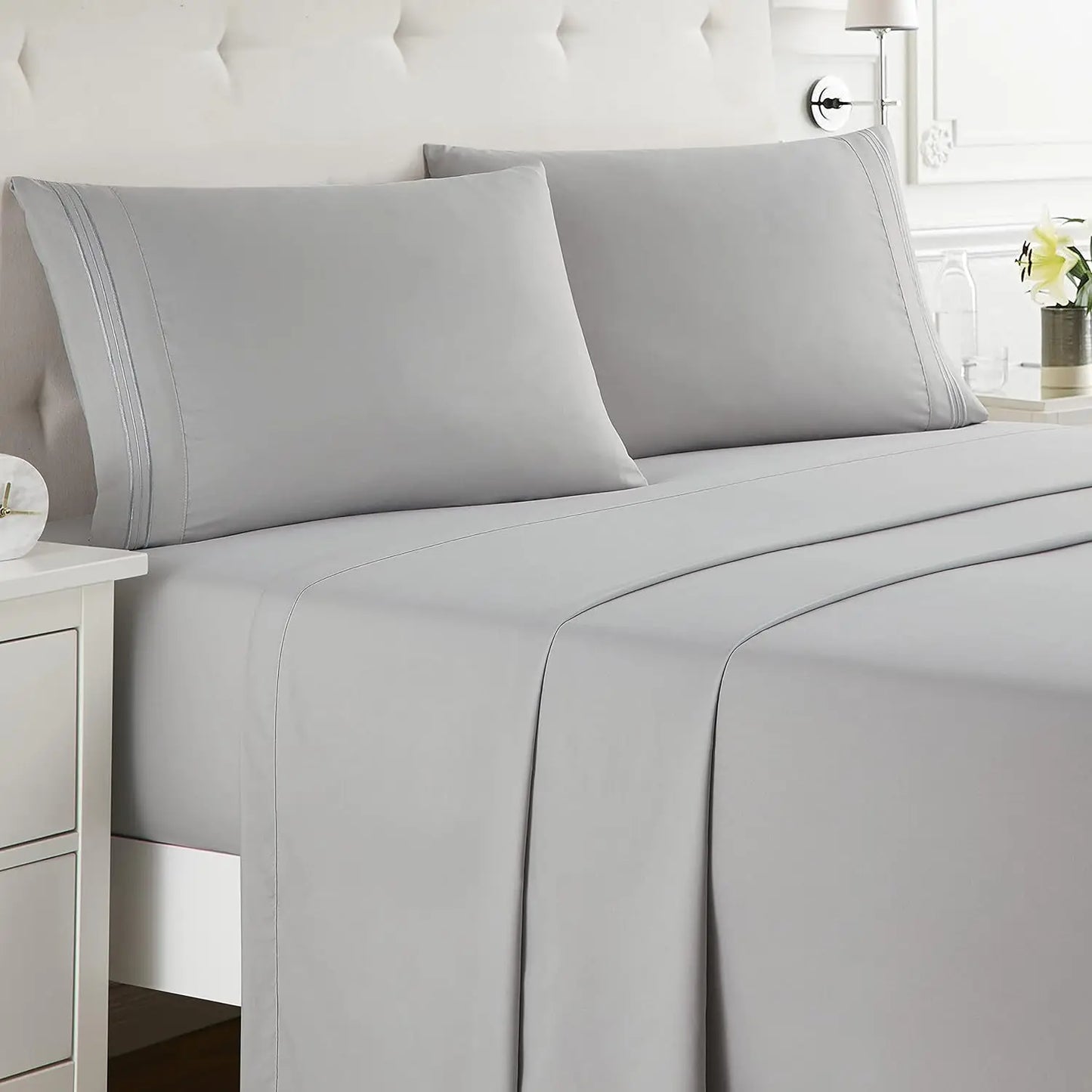 Battilo 4-Piece Luxury Microfiber Bed Sheet Set | All Sizes