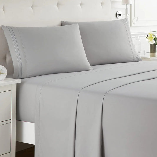 Battilo 4-Piece Luxury Microfiber Bed Sheet Set | All Sizes Microfiber Bed Sheet Set Peaceful Pleasures Health and Wellness