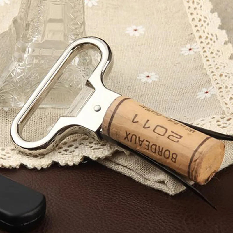 Stainless Steel Wine Bottle Opener & Corkscrew Set