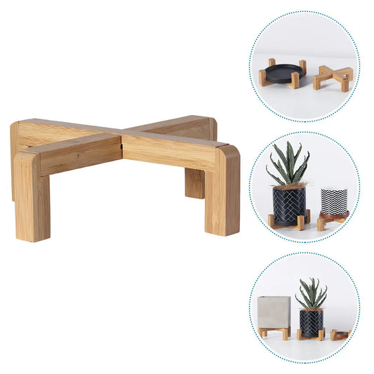 Nordic Wooden Plant Pot Stand | Bonsai & Flower Display Base Plant Pot Stand Peaceful Pleasures Health and Wellness Default Title
