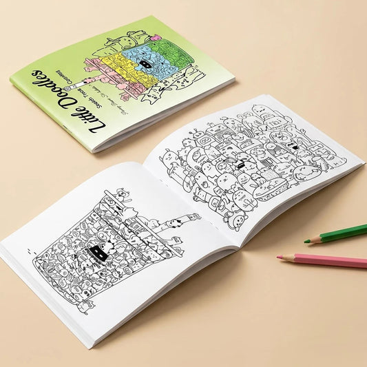 A5 Fishing Line Manuscript Graffiti Drawing Notebook Decompression Peaceful Pleasures Health and Wellness
