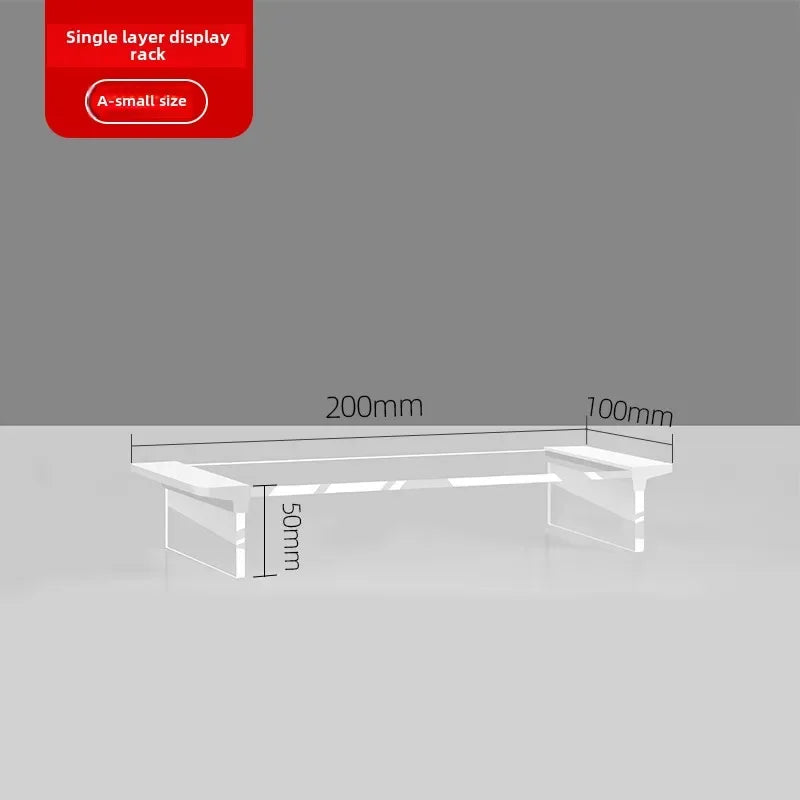 Acrylic Display Rack – Clear Figurine & Shoe Organizer Stand