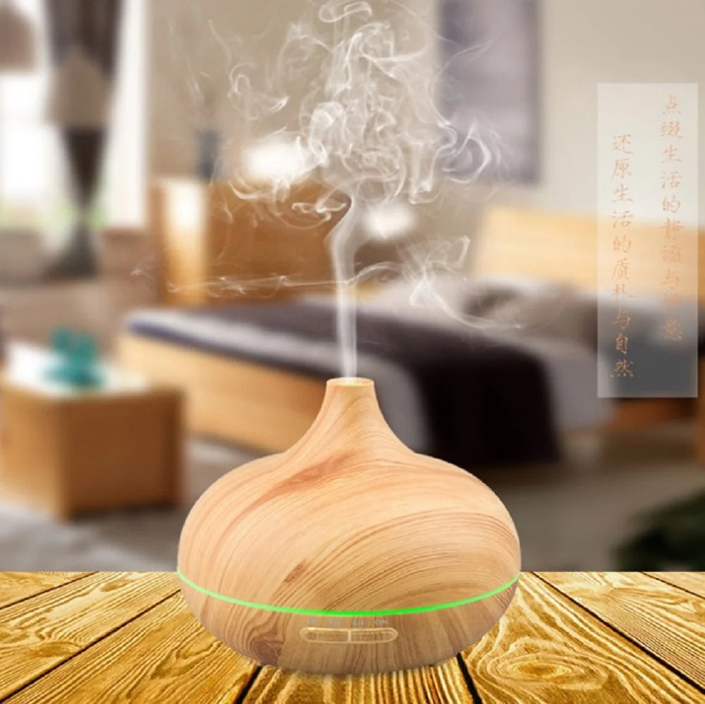 4-in-1 Humidifier Starry Projector Aromatherapy Diffuser & Flame Light