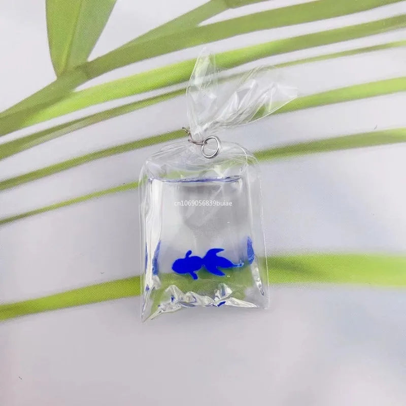 1pcs Coral Fish Bag Resin Charms Ocean Transparent Small Fish in Water Bag Jewelry Pendant Jewelry Handmade DIY Material Decor Peaceful Pleasures Health and Wellness