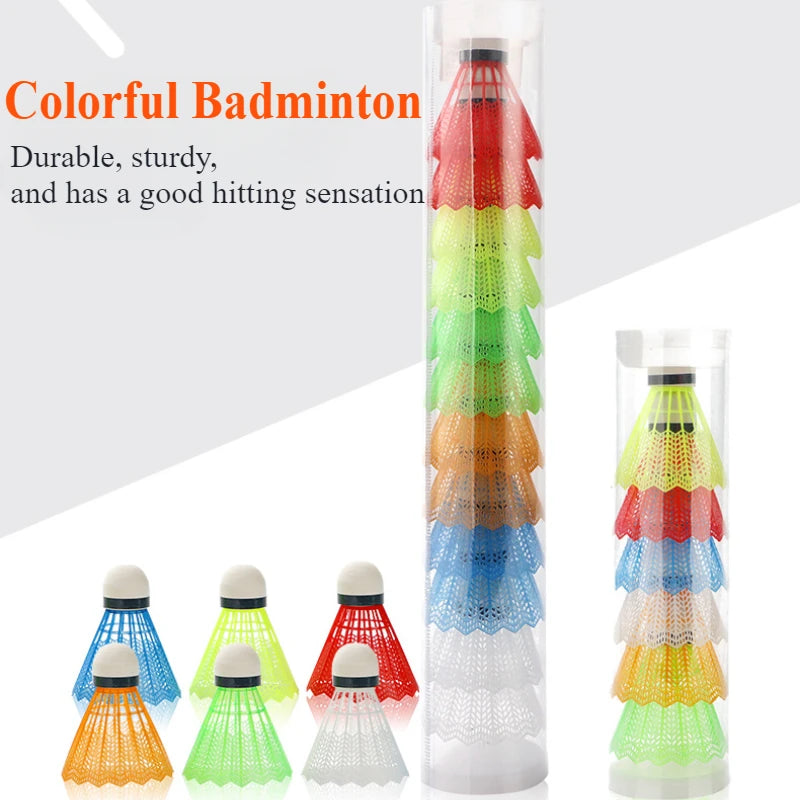 6-Pack Colorful Badminton Shuttlecocks | Plastic Foam Training Balls Badminton Shuttlecocks Peaceful Pleasures Health and Wellness