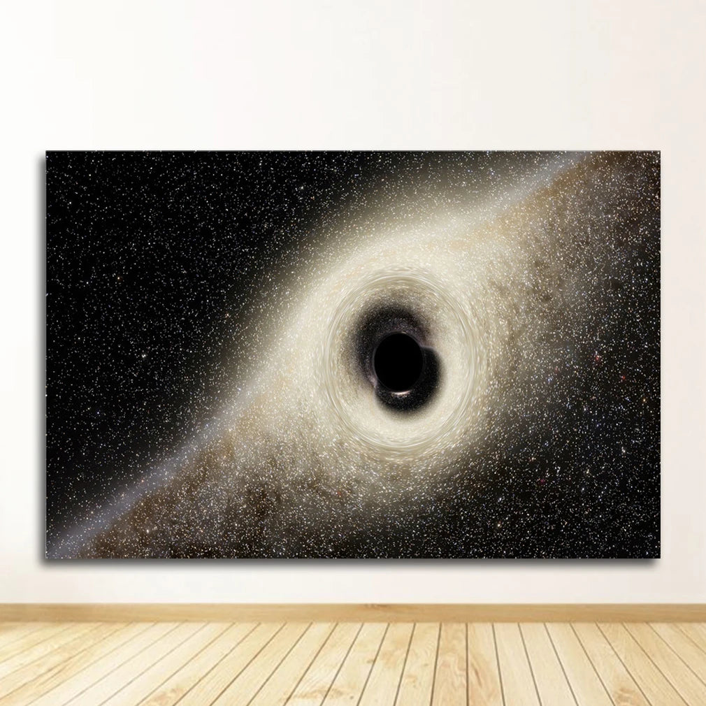 Space Galaxy Canvas Wall Art – Astronaut Planet Universe Poster