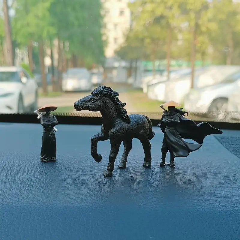 Samurai Mini Figures Set of 4 | 50mm PVC Warrior Desk Decor