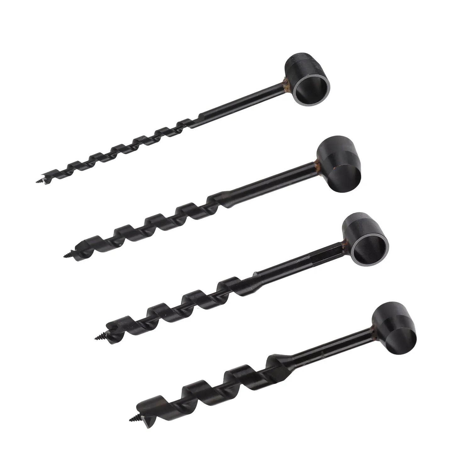 Wood Auger Drill Hand Auger Drill High Hardness Black Self Tapping Screw Carbon Steel Light Weight Incisive for Woodworking Peaceful Pleasures Health and Wellness