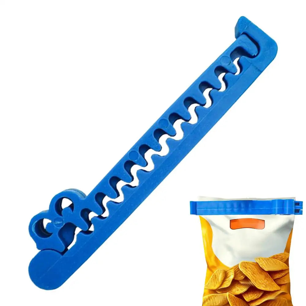 Food Sealing Clips Packages Sealing Cartoon Pocket Clamp Air Tight Organization Corn Chips Fixer For Seasoning Coffee Beans Peaceful Pleasures Health and Wellness China Mainland blue