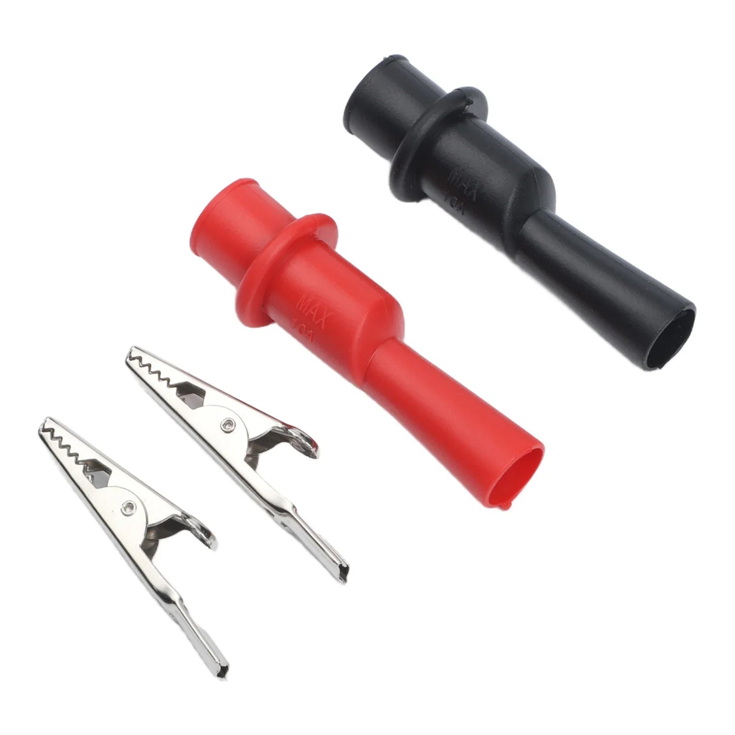 Alligator Test Clips 1000V 10A – 10mm Crocodile Clamps Red & Black