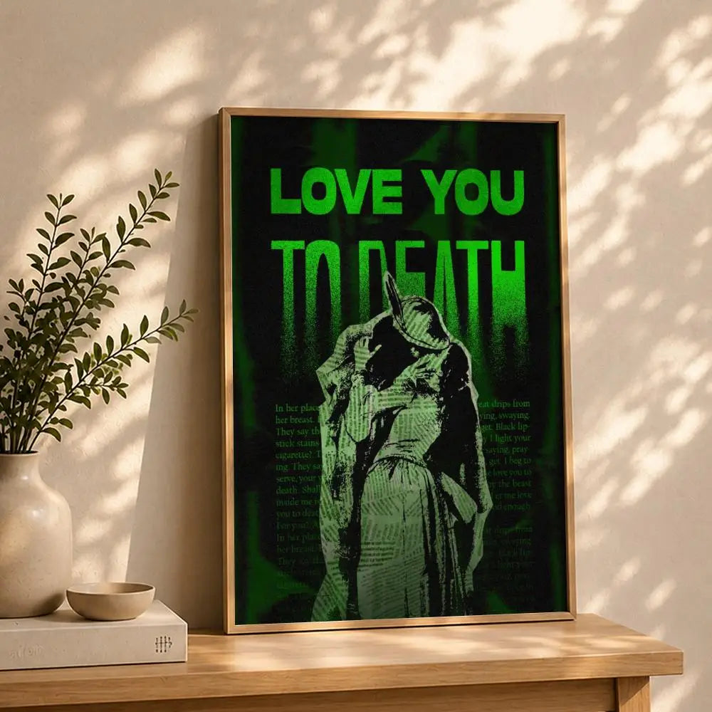 Band T-Type O NegativeS Poster HD Self Adhesive Waterproof Wall Art Ideal for Home Office Dorm Bedroom Great Gift Peaceful Pleasures Health and Wellness White1 50X70cmNoframe