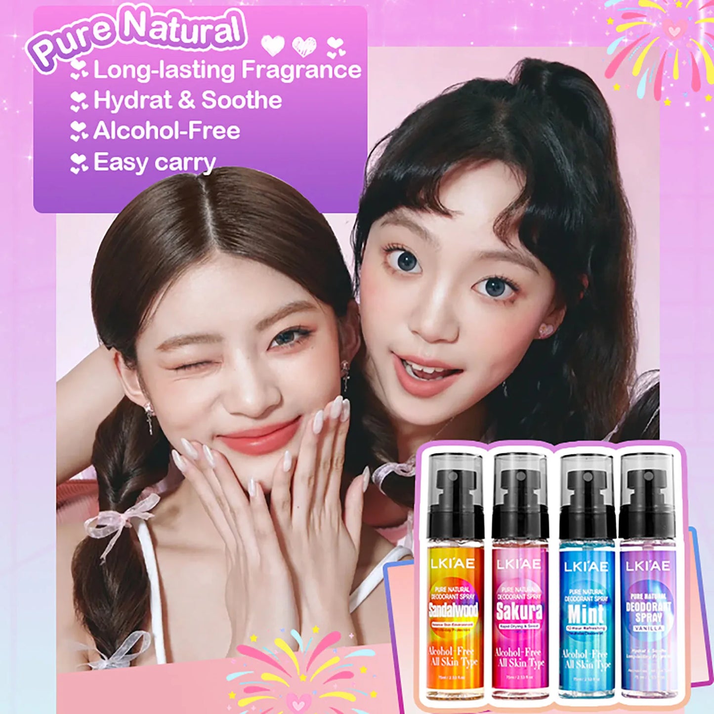 Natural Deodorant Spray | Jasmine & Sakura Body Mist 75ml