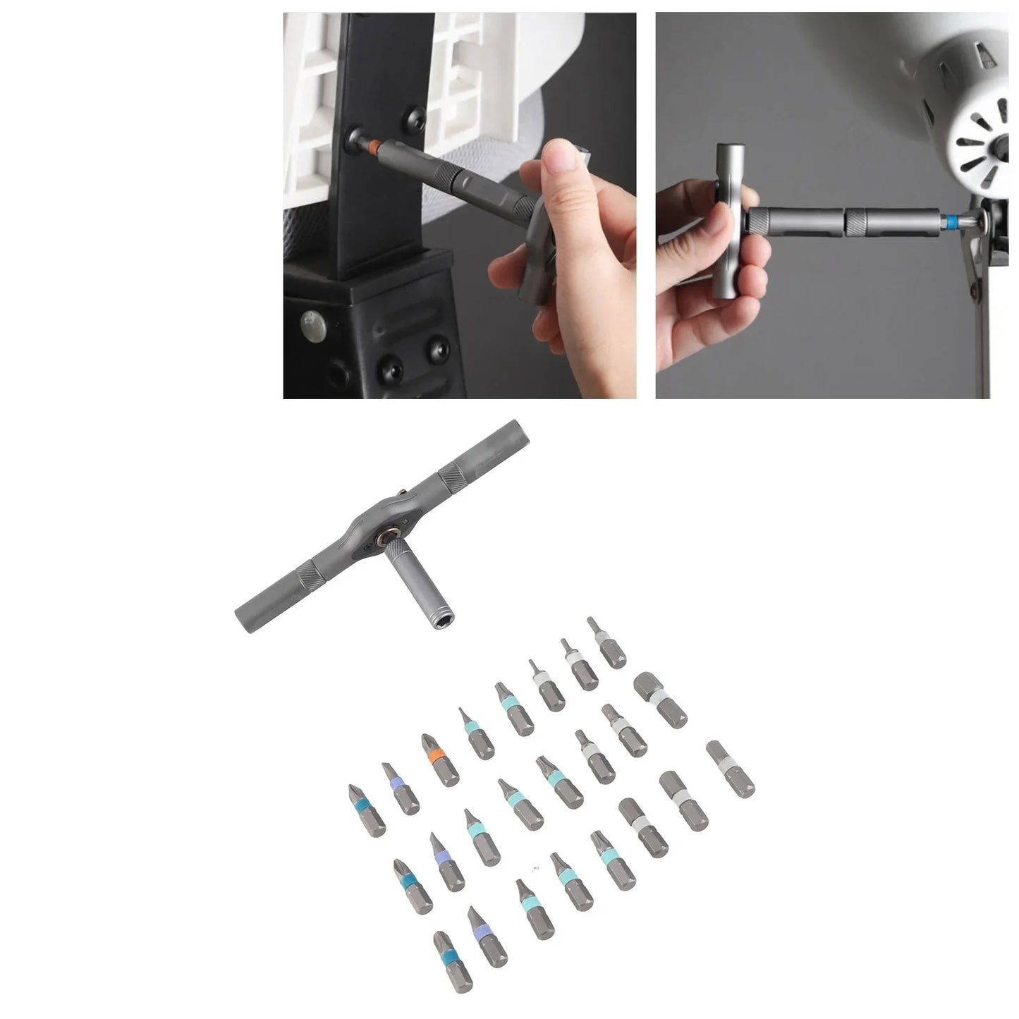 4-in-1 Bit Multipurpose Repair Tool Ratchet Screwdriver 2Manual