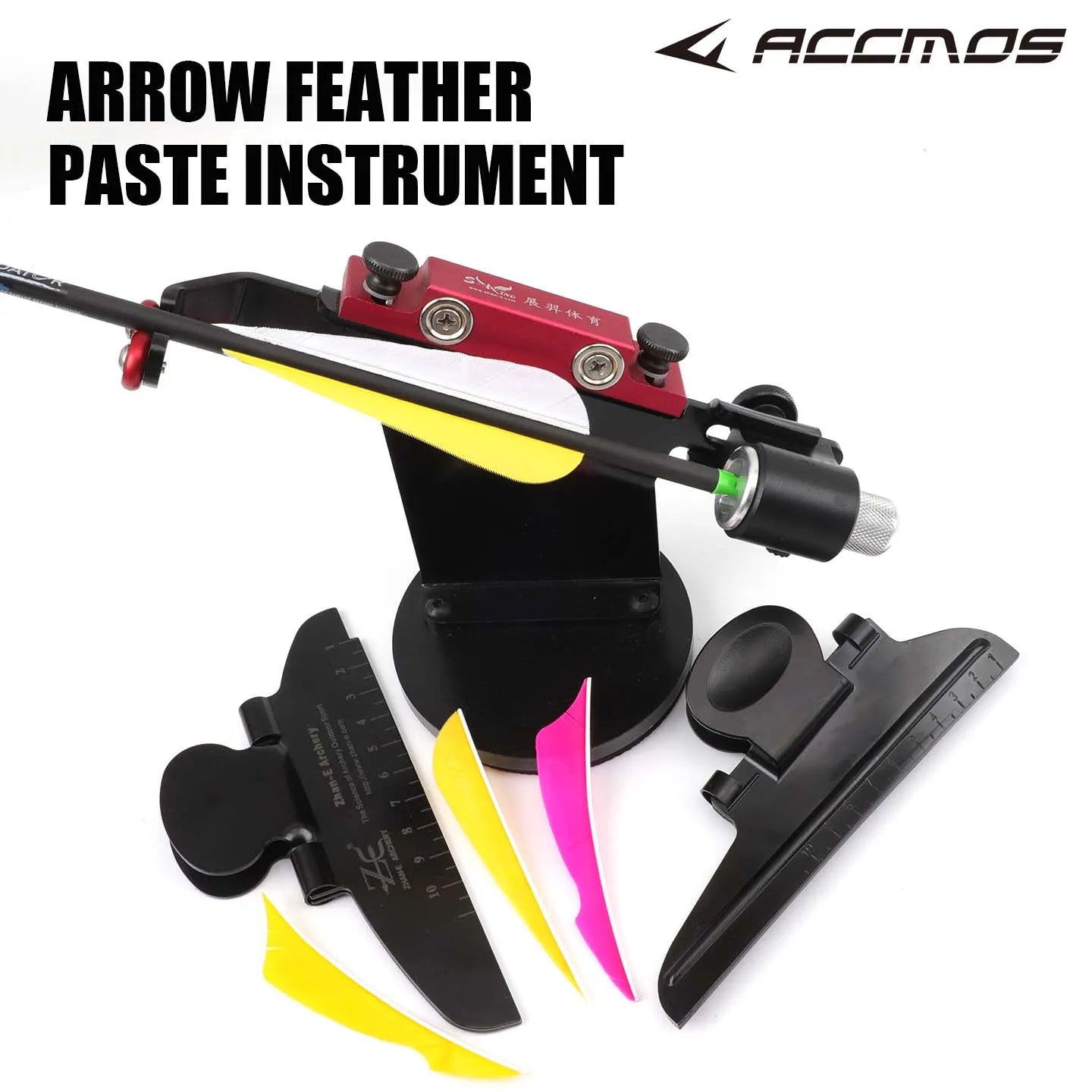 Archery Fletching Jig Stick Feather Adjustable Vanes DIY Tool Recurve