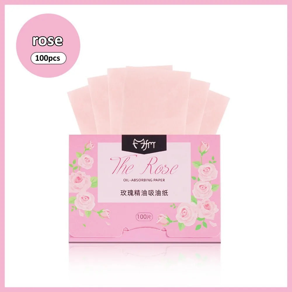 Green Tea & Lavender Facial Oil Blotting Papers – 100 Sheets