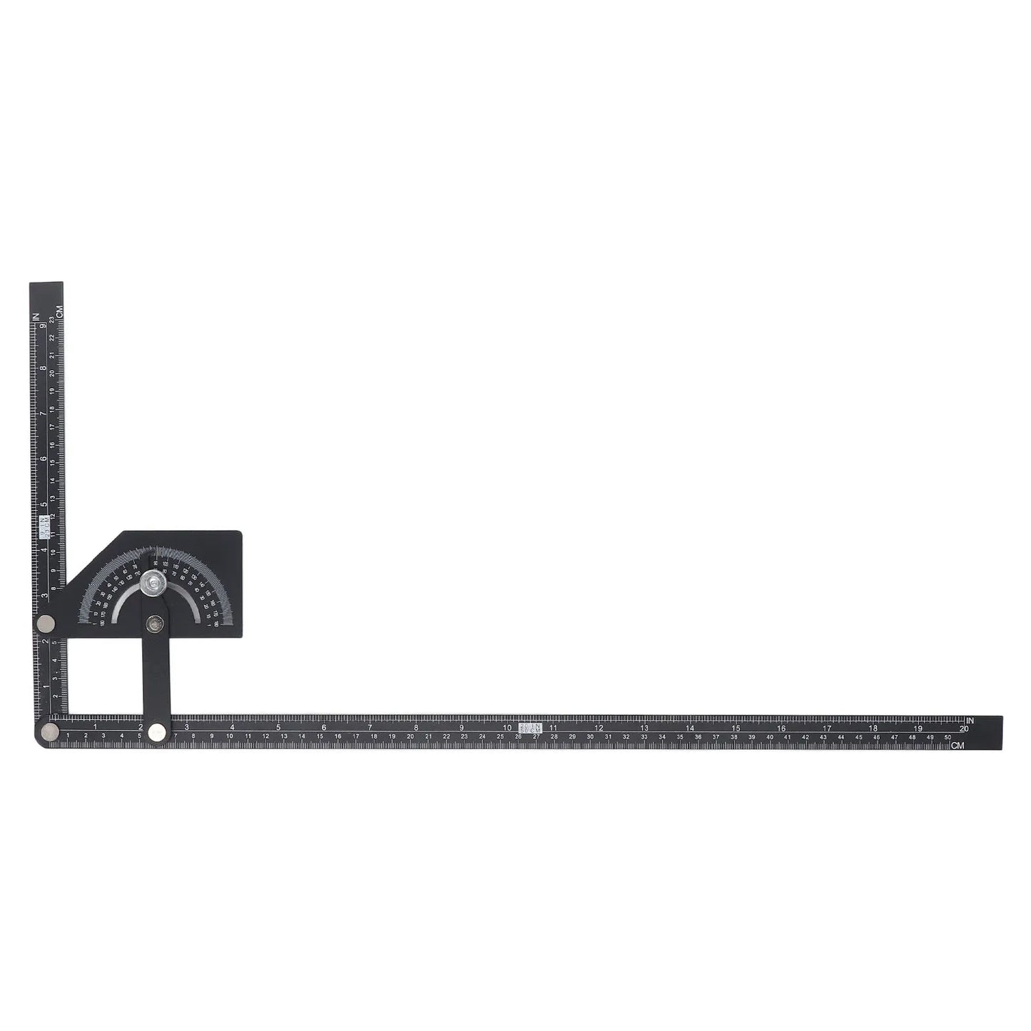 Bevel Protractor Universal 0-180 Degree Aluminum Angle Finder Ruler