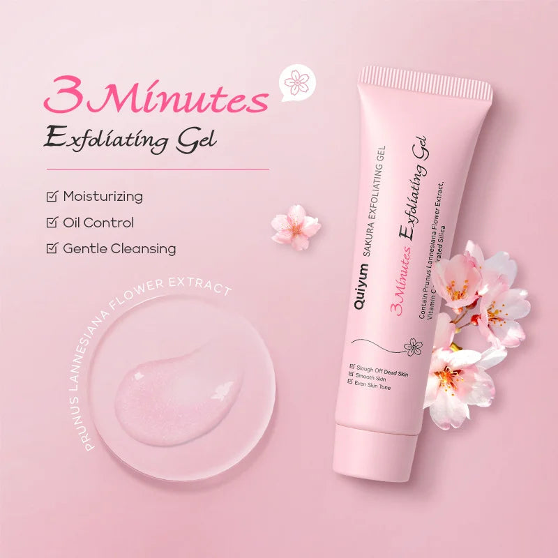 LAIKOU Sakura Exfoliating Peeling Gel – Deep Clean & Glow
