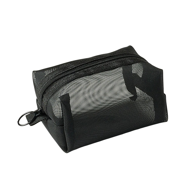 Breathable Mesh Zipper Pouch | Mini Travel & Makeup Bag