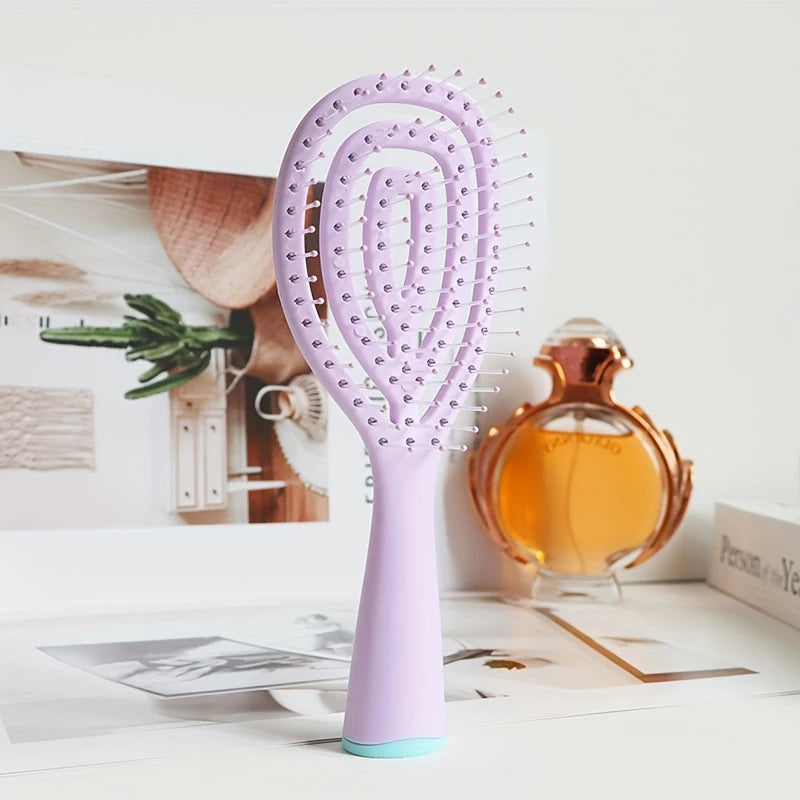 Detangling Hair Brush – Soft Bristles, Wet & Dry, Travel Size
