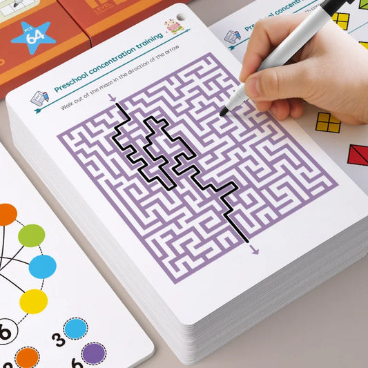 Magical Tracing Workbook Reusable Kids Control Training Book Fun Peaceful Pleasures Health and Wellness