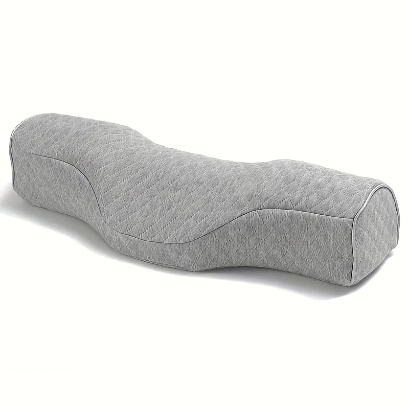 Relieve Neck Discomfort Cervical Pillow Head Massager Pillow Memory Foam Bed Orthopedic Pillow Neck Protection Pillow Peaceful Pleasures Health and Wellness Light Grey