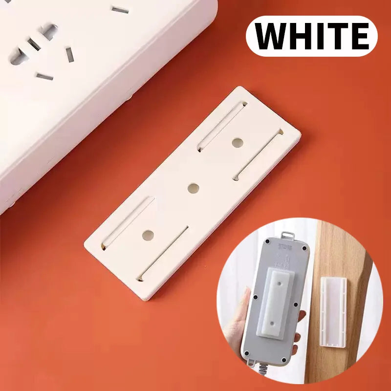Self-Adhesive Power Strip Holder Wall Mount | Punch-Free