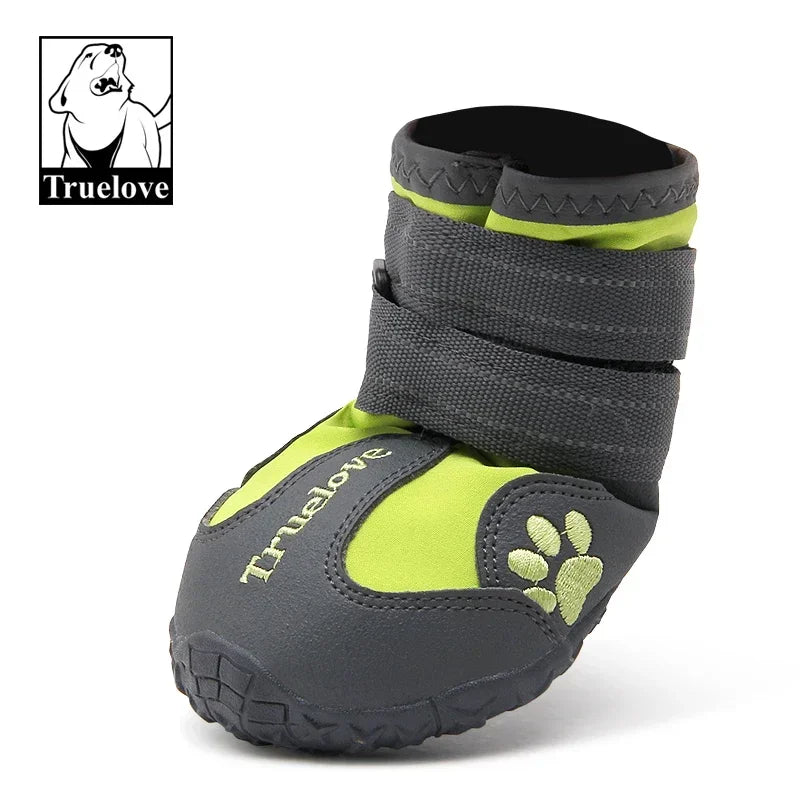 Truelove Dog Shoes Waterproof Anti-Slip Rain Boots Warm Snow Reflective for Small Medium Large Pet Sports Training TLS3961 Peaceful Pleasures Health and Wellness
