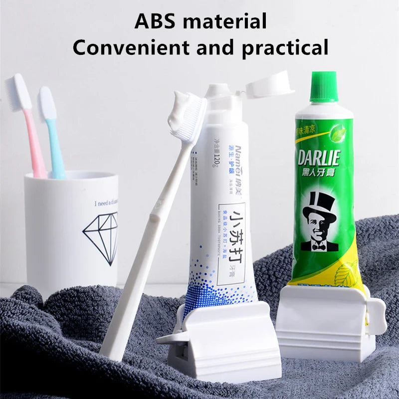 Toothpaste Tube Squeezer & Roller Dispenser | Bathroom Gadget