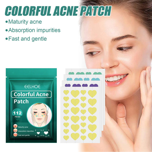 EELHOE Salicylic Acid Acne Patches 112pcs | Pimple Stickers Acne Pimple Patch Peaceful Pleasures Health and Wellness